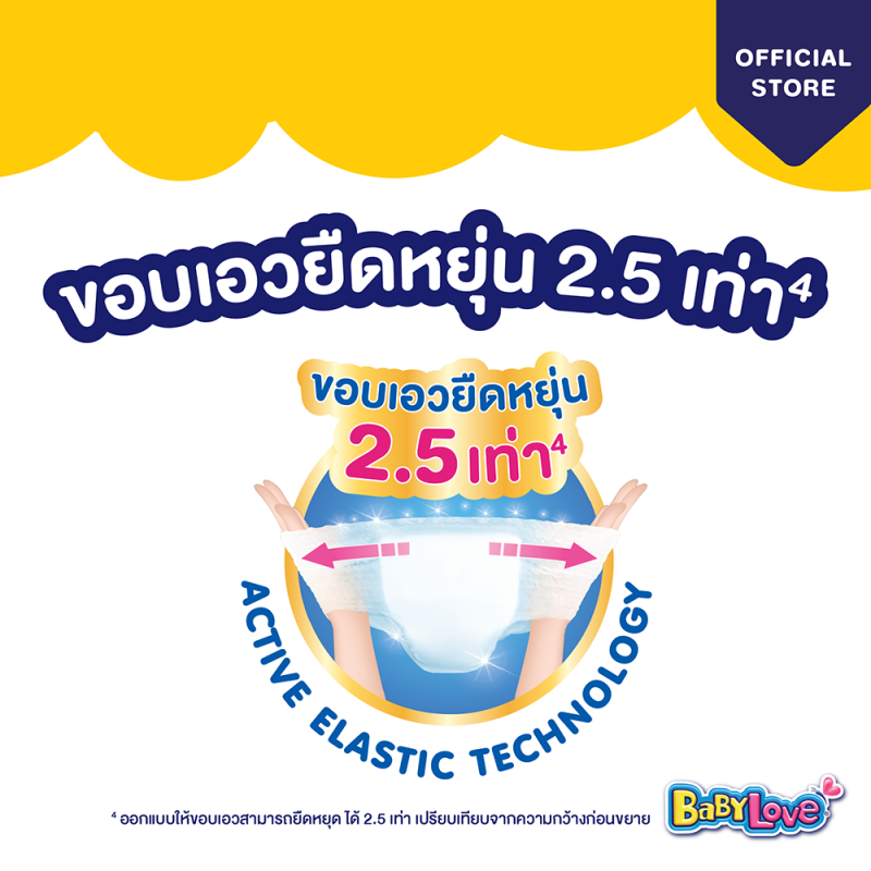 [ยกลัง][4 แพ็ค/ลัง] เบบี้เลิฟ กางเกงผ้าอ้อม เพลย์แพ้นท์ ไซส์ S-XXL BabyLove Playpants Diaper Pants Size S-XXL [carton][4 packs/carton]