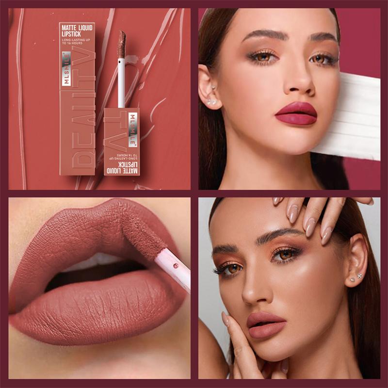 100฿ Coupon Superstay Matte Liquid Lipstick Maybelline Non-Stick Cup Velvet Lip Gloss Lip Gloss Lip Gloss Non-Fading Lip Gloss Makeup Cosmetics
