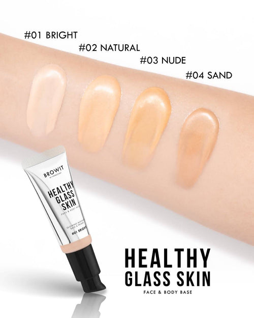 Base Makeup Browit Healthy Glass Skin Face & Body Base - Browit by Nongchat