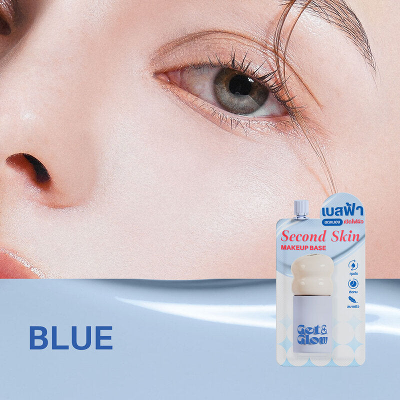 Get & Glow Second Skin Makeup Base #Blue ( sachet )