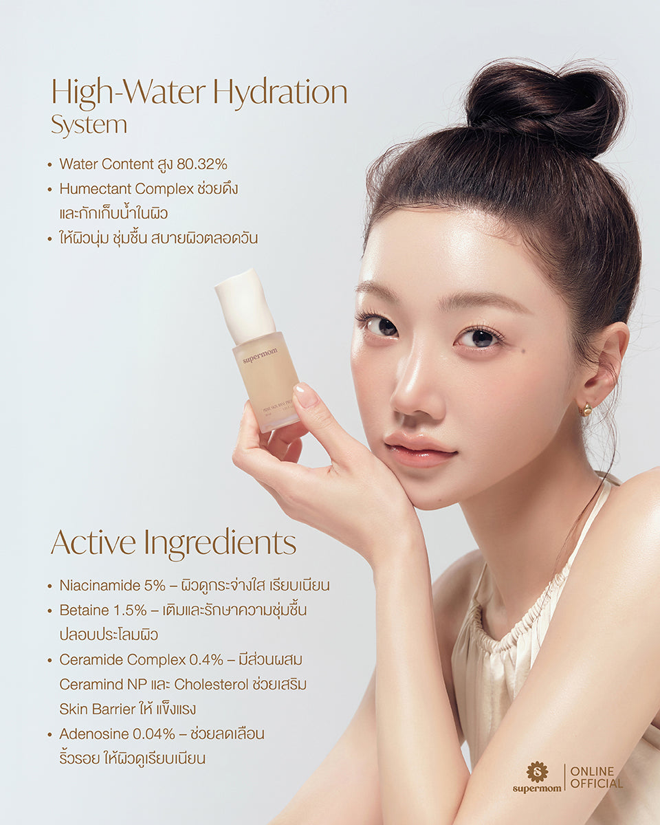 Supermom L Prime Skin Base Prep Base for Preparing Skin before Applying Makeup 30 ml Made in Korea