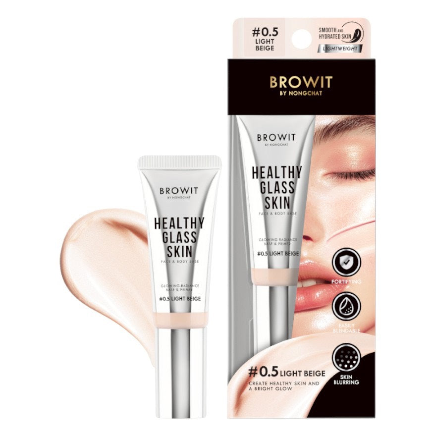 Base Makeup Browit Healthy Glass Skin Face & Body Base - Browit by Nongchat