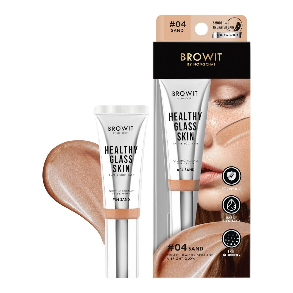 Base Makeup Browit Healthy Glass Skin Face & Body Base - Browit by Nongchat